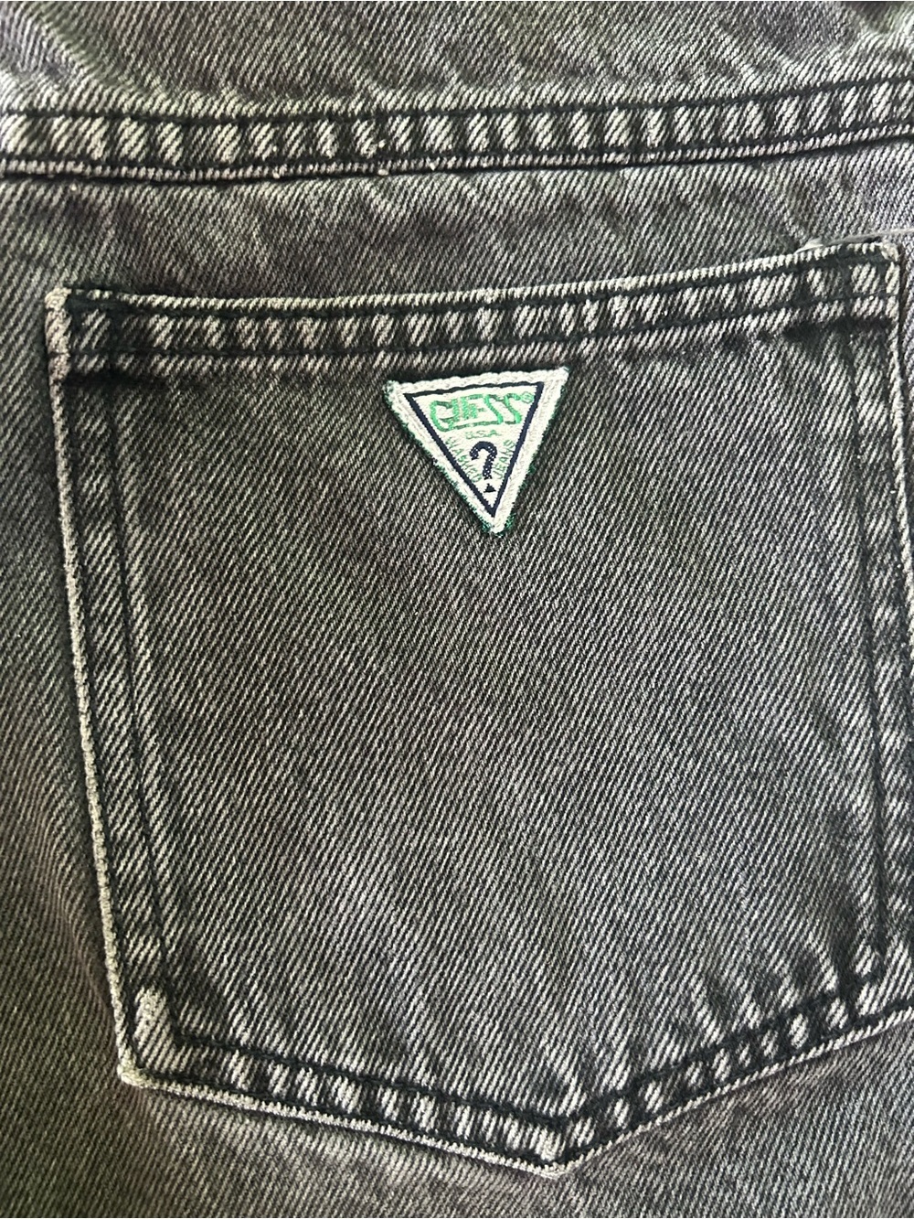 Vintage Guess Georges Marciano USA Black Acid Wash Mom Jeans Size 4 27.5 Waist - Picture 16 of 16